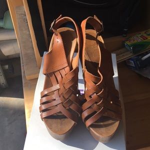 Leather Tan heels